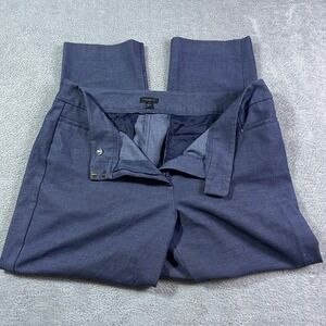 Ann Taylor Factory Women's Blue Career Cropped‎ Pants Size 12 Office Boss Lady